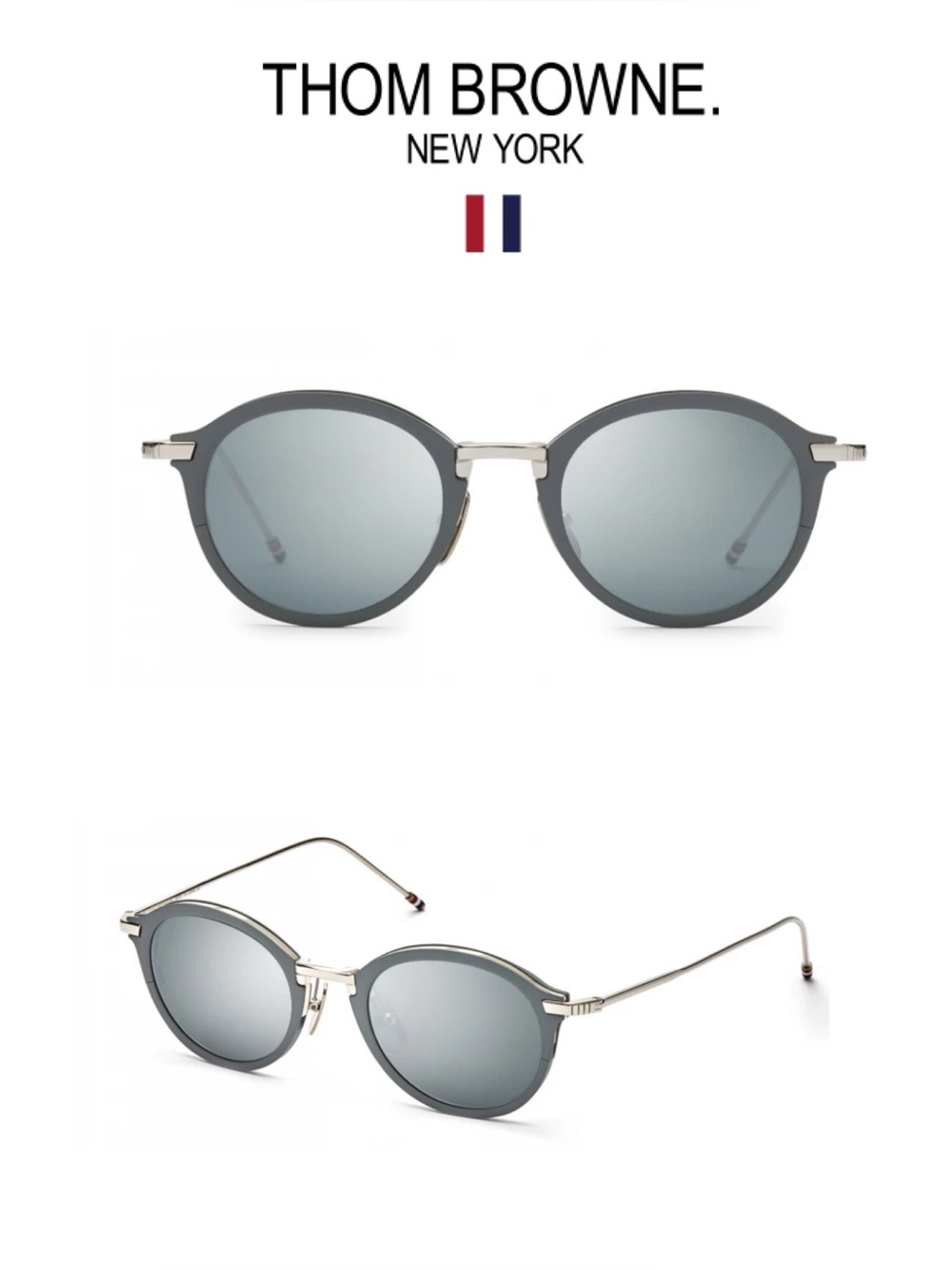 THOM BROWNE Acetate Titanium Sunglasses. Unisex Made in Japan